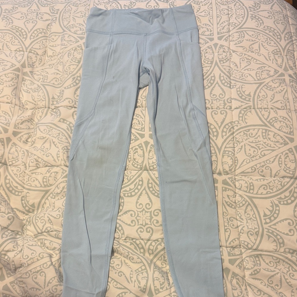 Athleta Girls Light Blue Kids Leggings